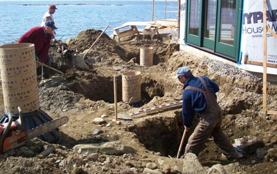 building a deck with Bigfoot