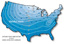 USA frost depth map