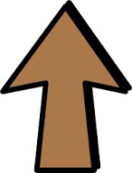 arrow to cardboard construction tubes